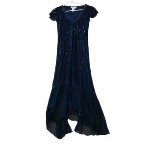 Retro Flapper 1920esque Balck Sequined Dress. Worn Once. Size Medium.